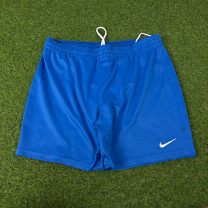 00s Nike Football Shorts Blue Medium
