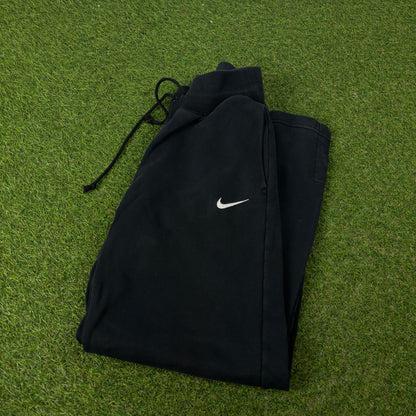 00s Nike Wide Leg Cotton Joggers Black XS