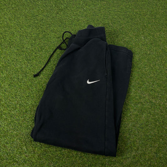 00s Nike Wide Leg Cotton Joggers Black XS