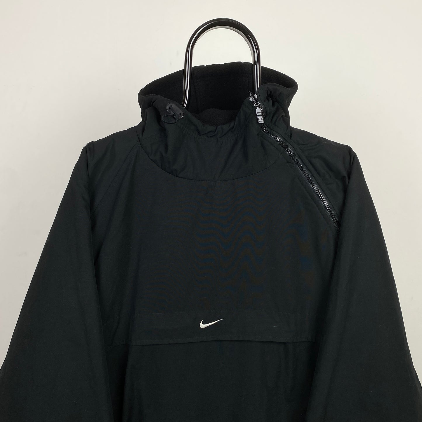 90s Nike Reversible Sidewinder Fleece Coat Jacket Black XL