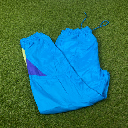 90s Nike Nylon Shell Joggers Blue Medium