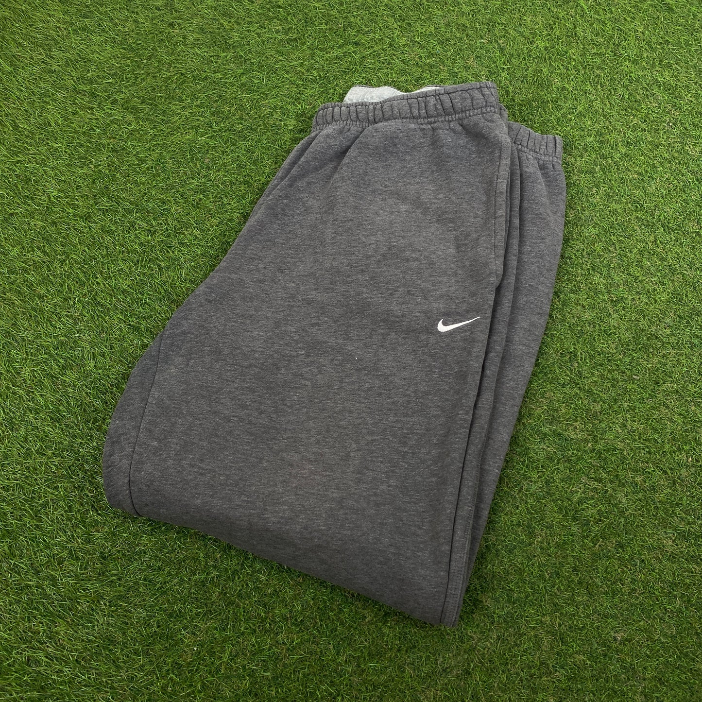 00s Nike Wide Leg Cotton Joggers Grey Medium