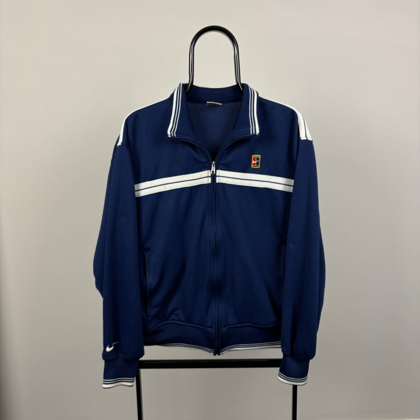 90s Nike Challenge Court Track Jacket Blue Medium