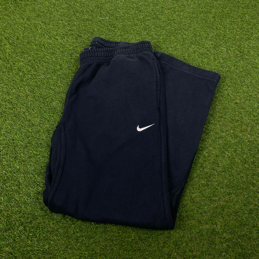 00s Nike Wide Leg Cotton Joggers Blue Large