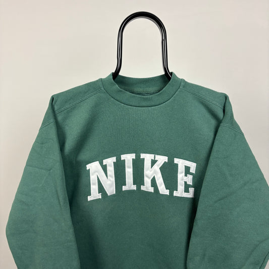 90s Nike Sweatshirt Green Small