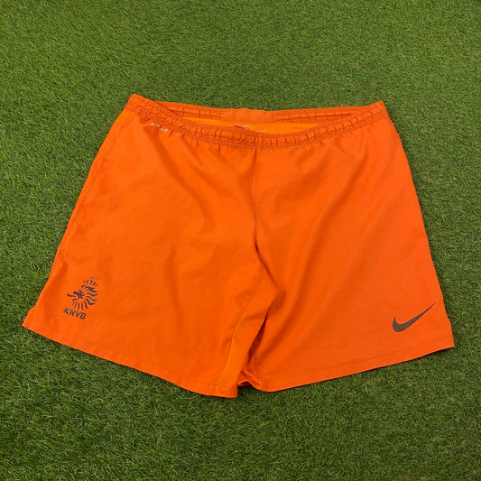 00s Nike Netherlands Football Shorts Orange XL