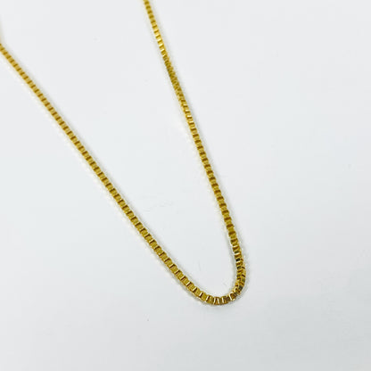 Micro Tennis Chain Necklace Gold 3mm