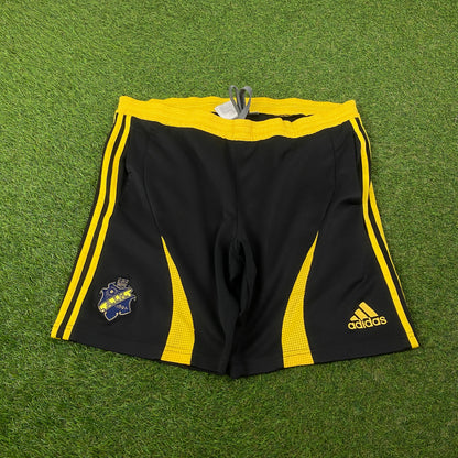 00s Adidas AIK Football Shorts Black Medium