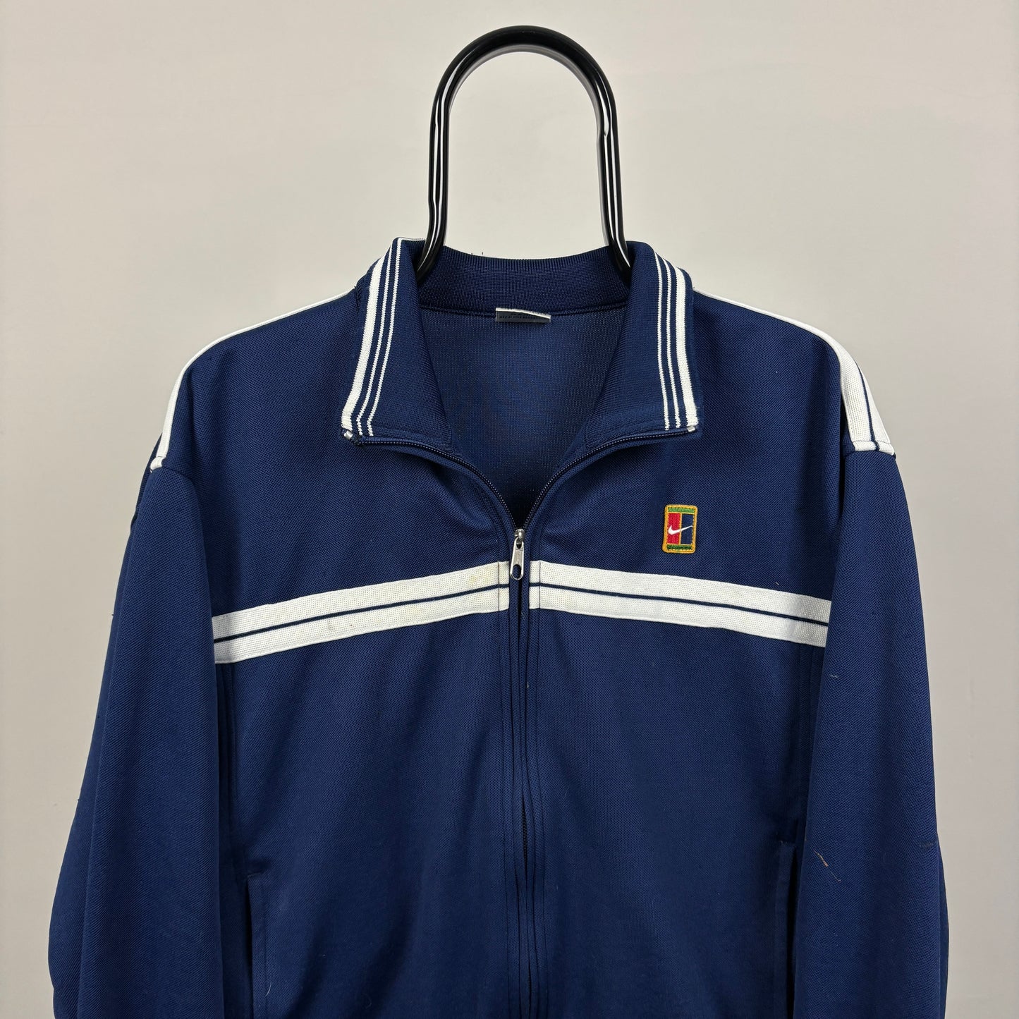 90s Nike Challenge Court Track Jacket Blue Medium