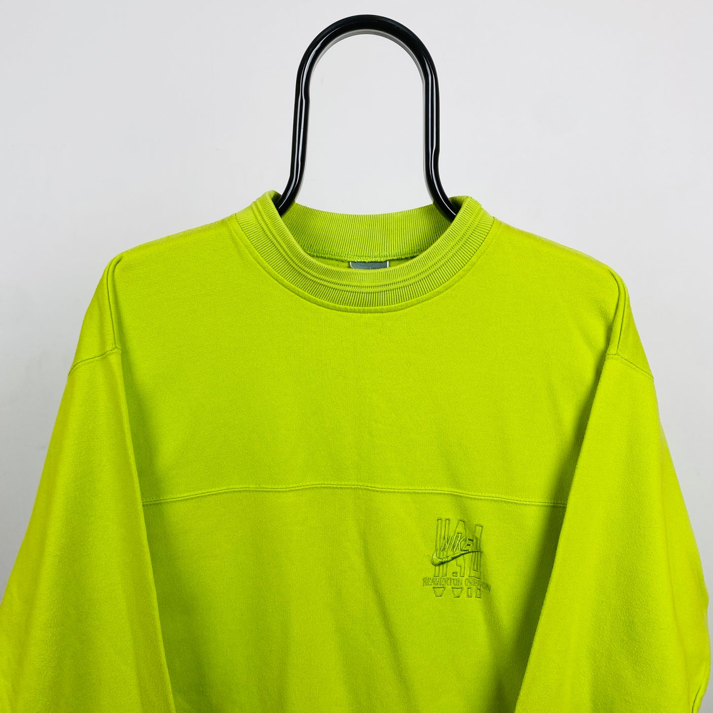 90s Nike Sweatshirt Lime Green Small