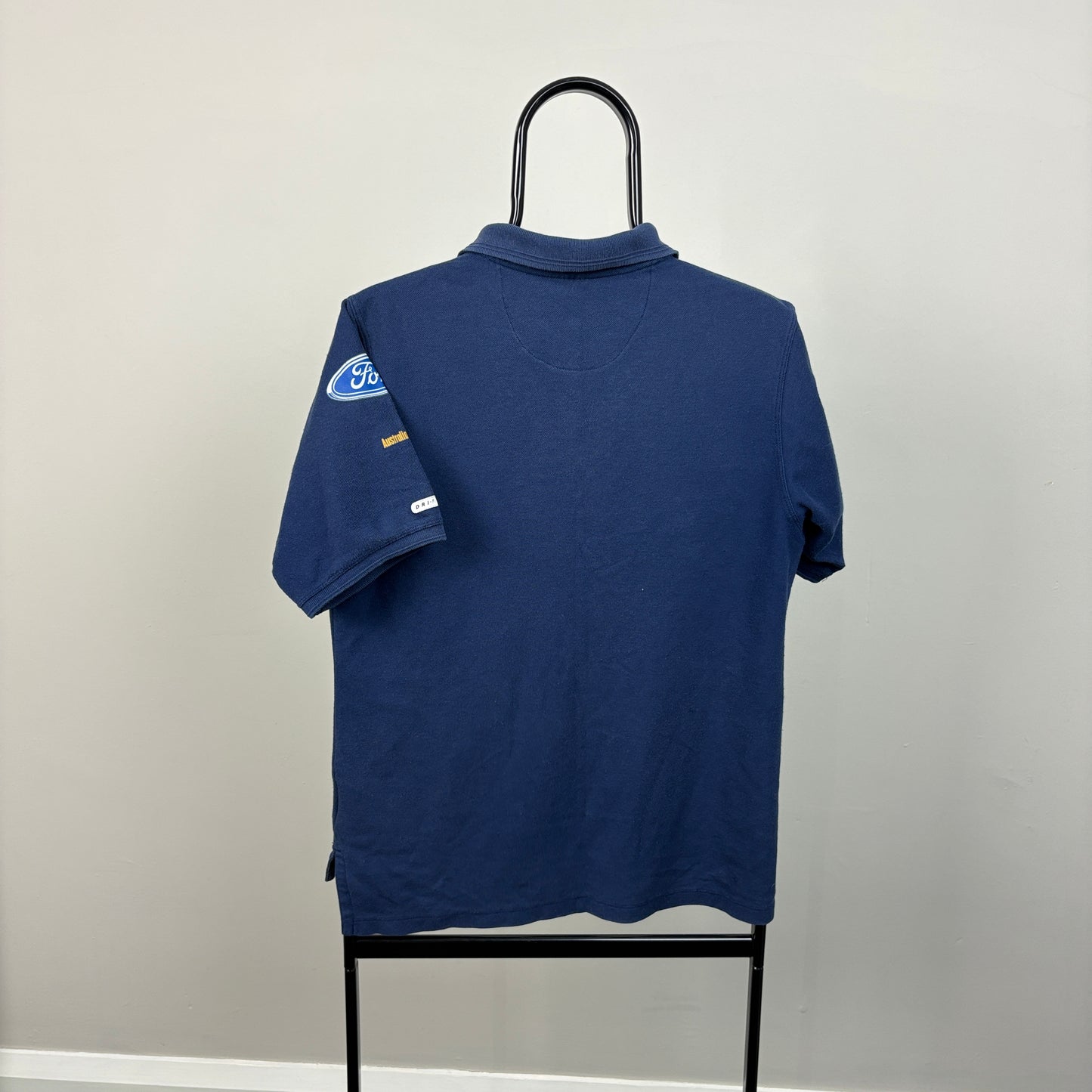 90s Nike Court Australian Open Polo Shirt T-Shirt Blue Small