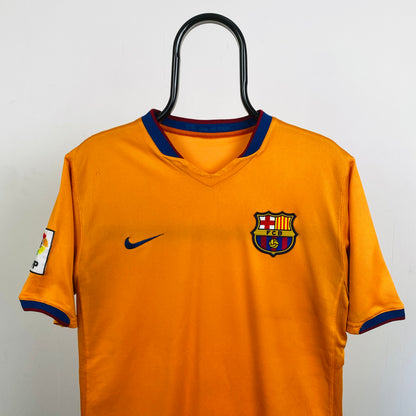 00s Nike Barcelona Football Shirt T-Shirt Orange Large