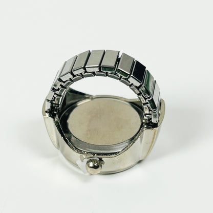Vintage Watch Ring Adjustable Purple