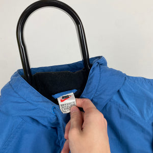 00s Nike Fleece Waterproof Coat Jacket Blue Small