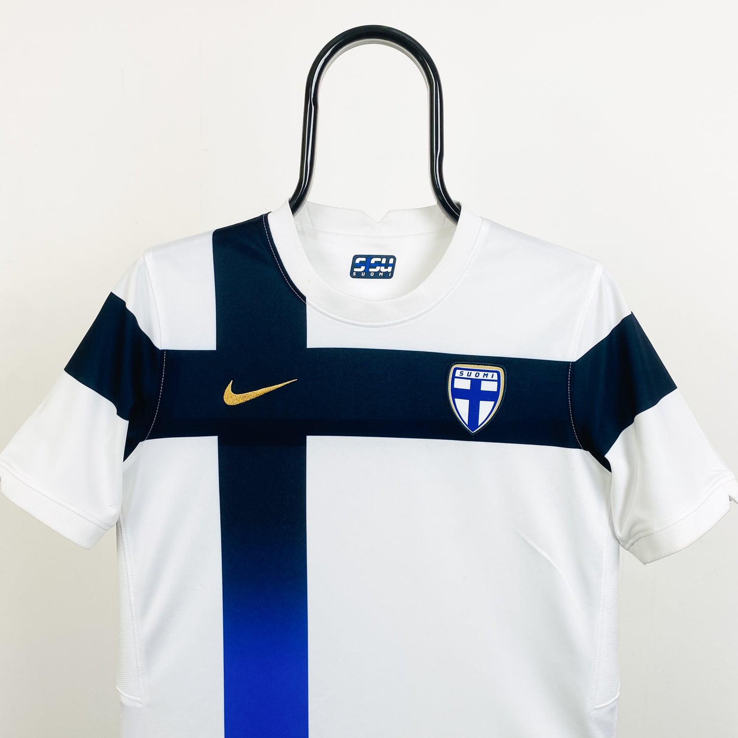 00s Nike Finland Football Shirt T-Shirt White Small