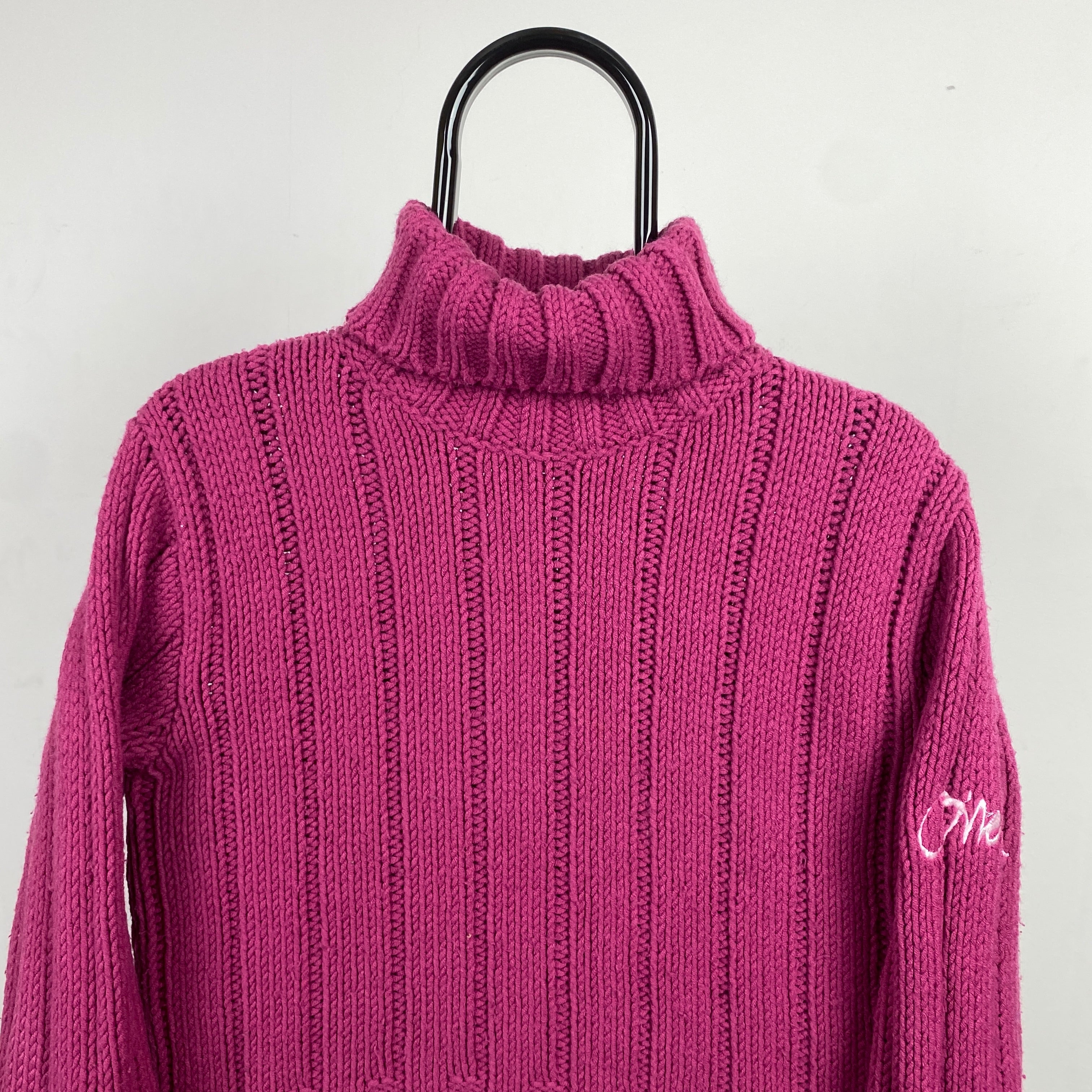 Retro O’Neill Knit Sweatshirt Pink Medium