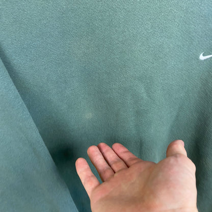 90s Nike Mini Swoosh Sweatshirt Forest Green Large