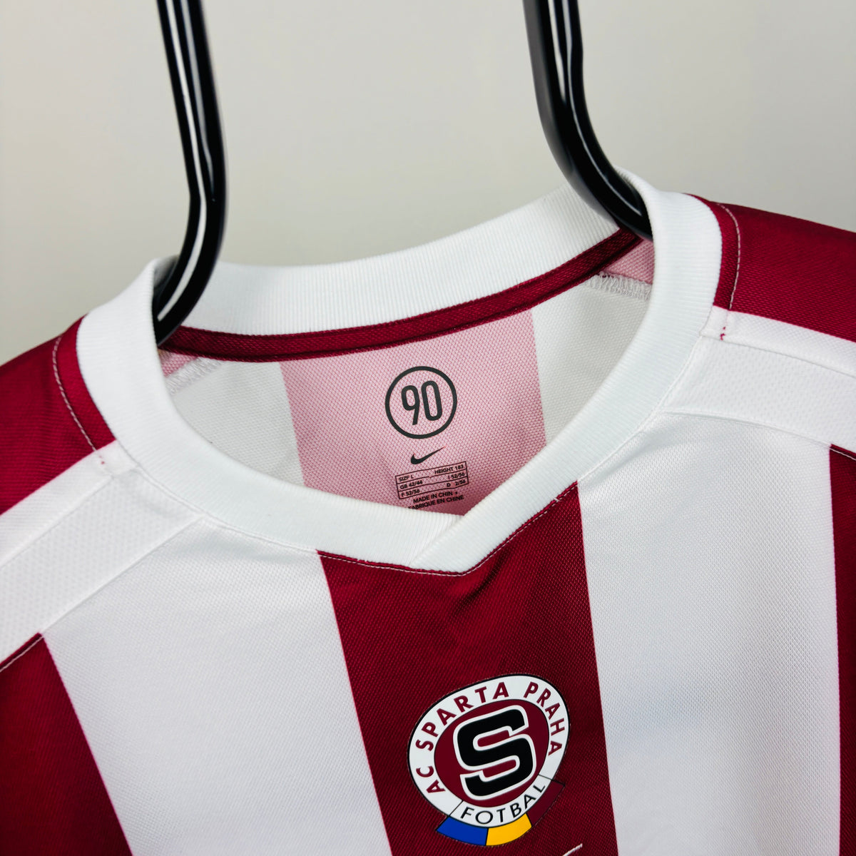 00s Nike Sparta Prague Football Shirt T-Shirt Red Large