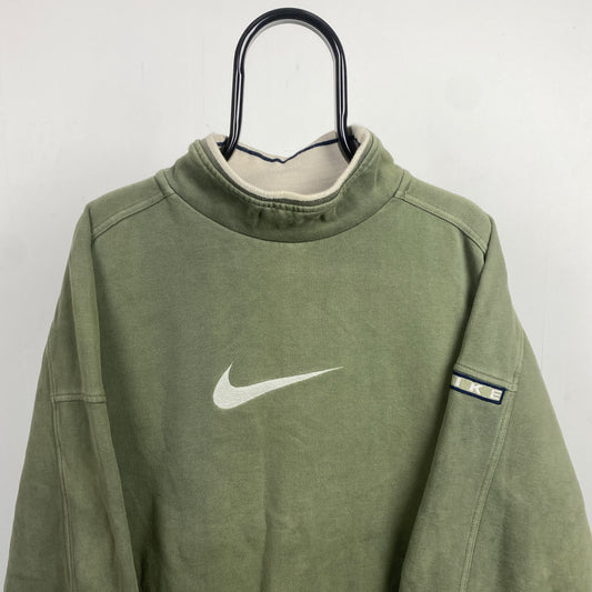 90s Nike Sweatshirt Green Large