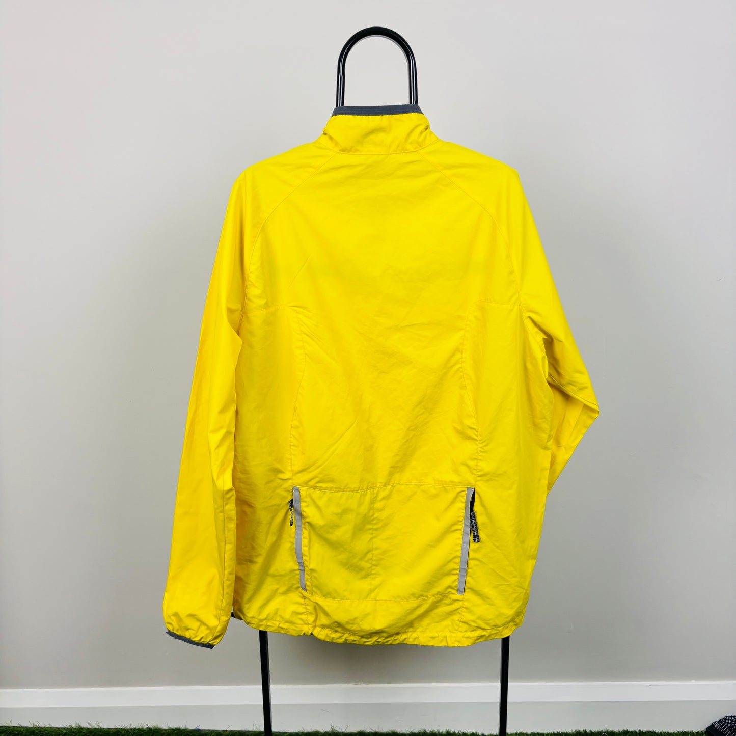 00s Nike Reflective Windbreaker Jacket Yellow XL