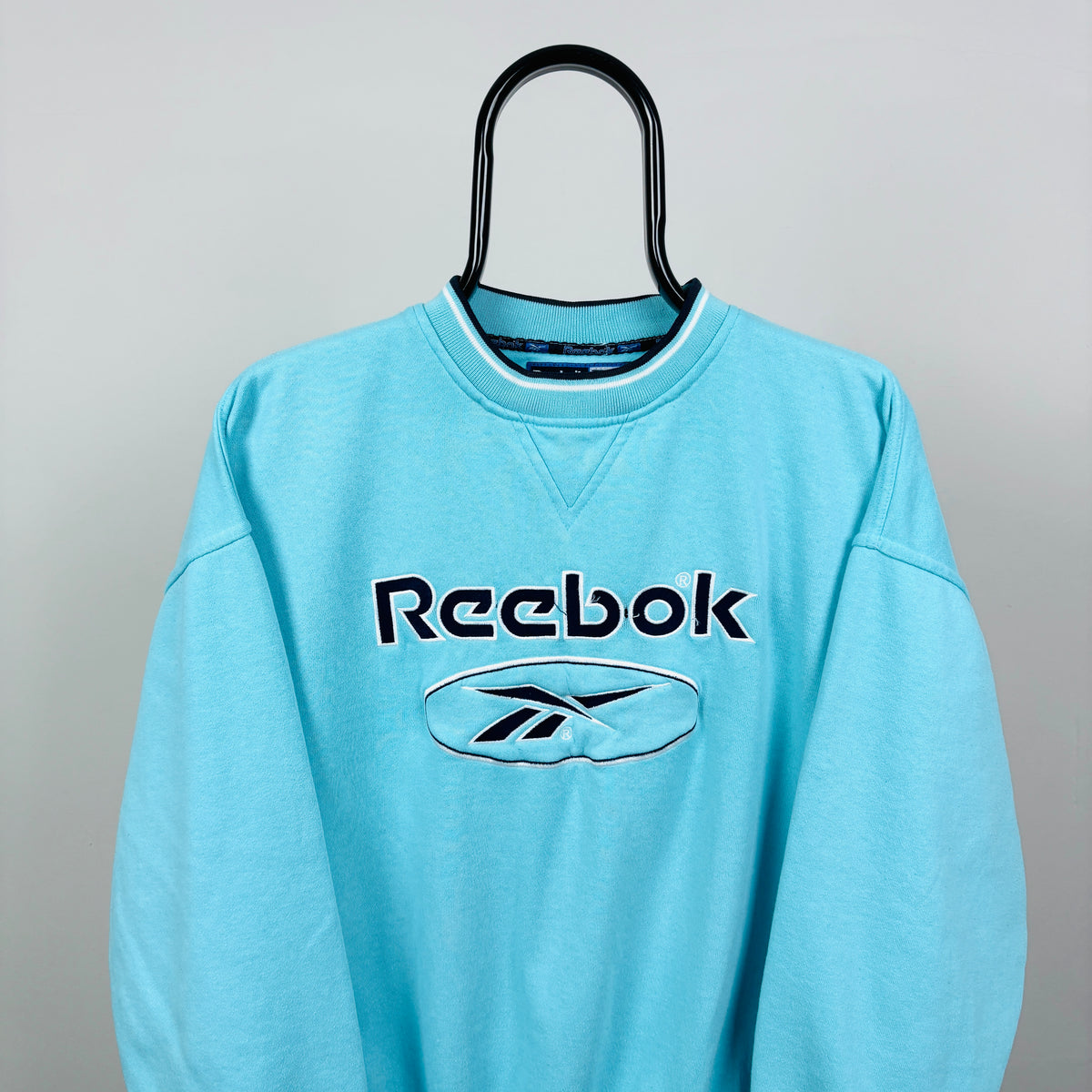 90s Reebok Sweatshirt Blue Small