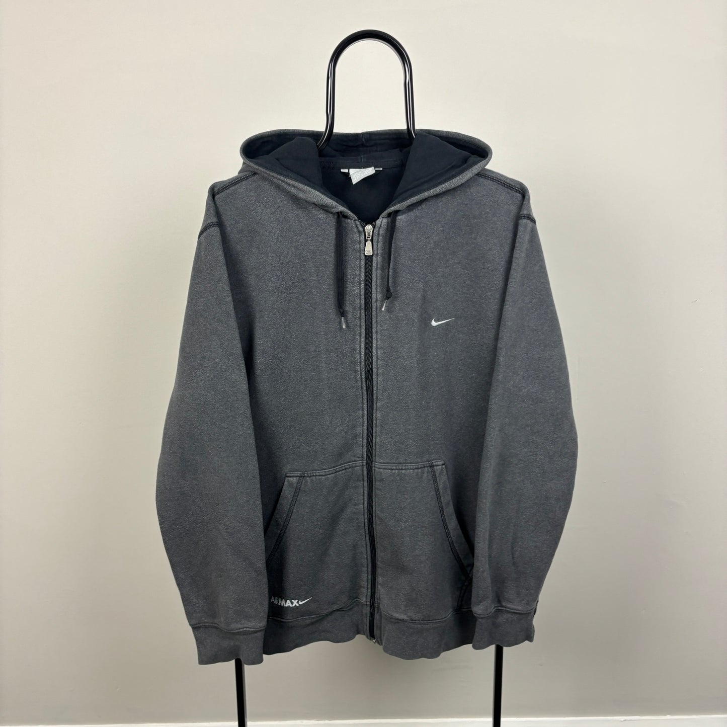 00s Nike Air Max Zip Hoodie Grey Large