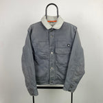 90s Nike ACG Sherpa Fleece Jacket Coat Grey Small
