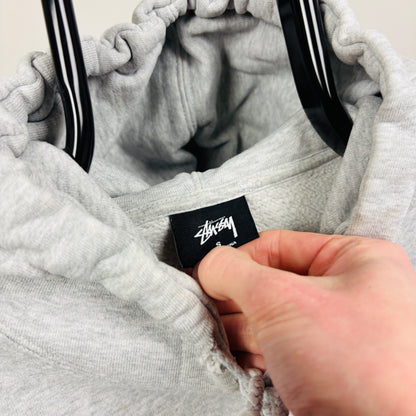 00s Stussy Hoodie Grey Small