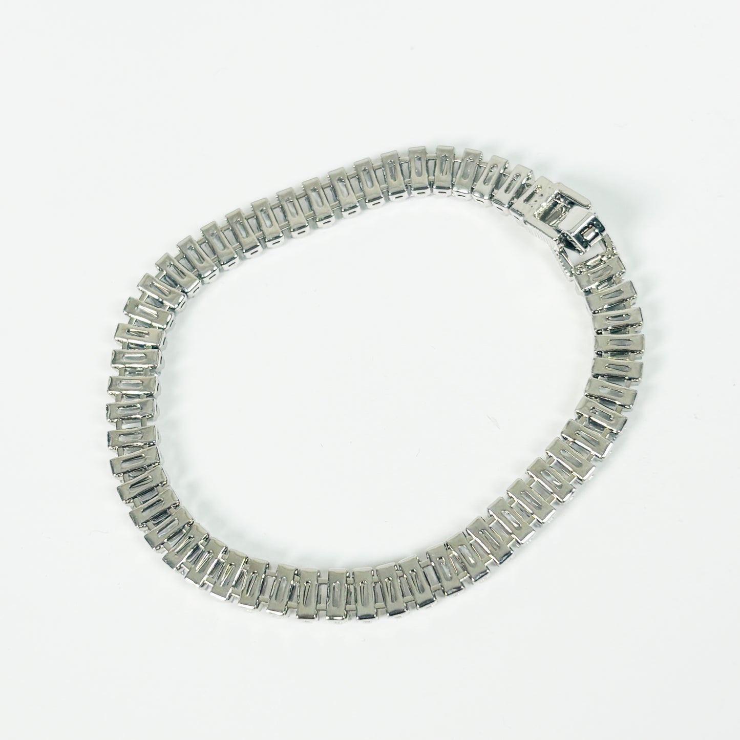 Vintage Dazzle Gemstone Bracelet .925 Silver