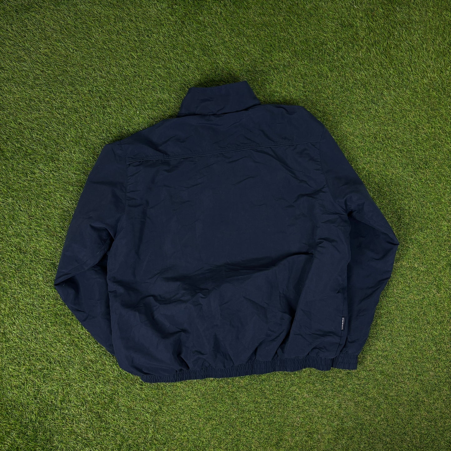 00s Umbro Windbreaker Jacket + Joggers Set Blue Medium