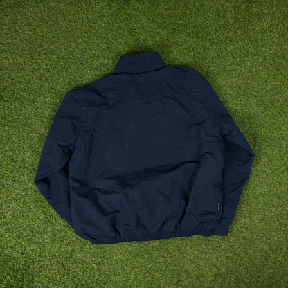 00s Umbro Windbreaker Jacket + Joggers Set Blue Medium