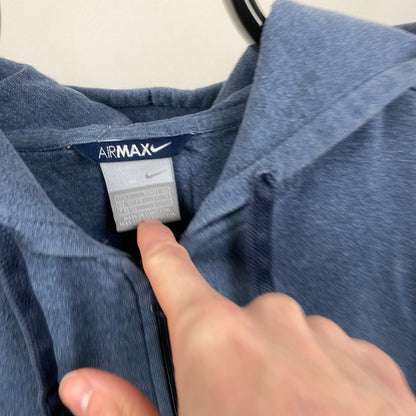 00s Nike Air Max Zip Hoodie Blue Large