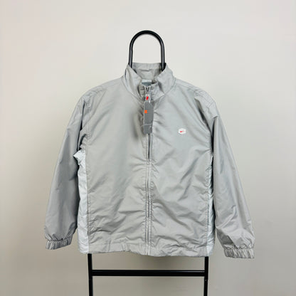 00s Nike Hex Windbreaker Jacket Grey XS