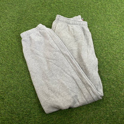 00s Nike Wide Leg Cotton Joggers Grey Small