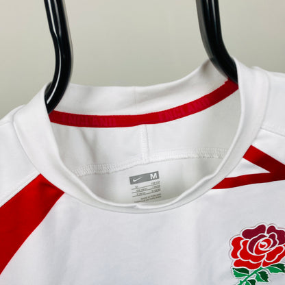 00s Nike England Rugby T-Shirt White Medium