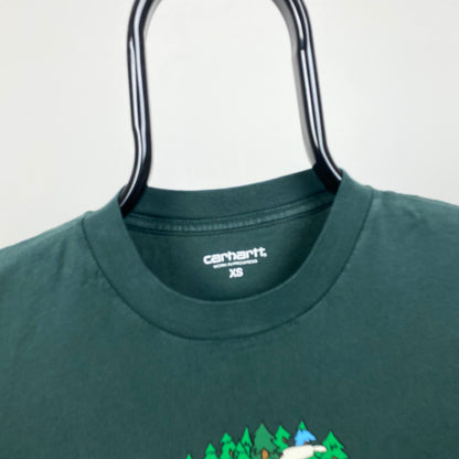 00s Carhartt T-Shirt Green XS