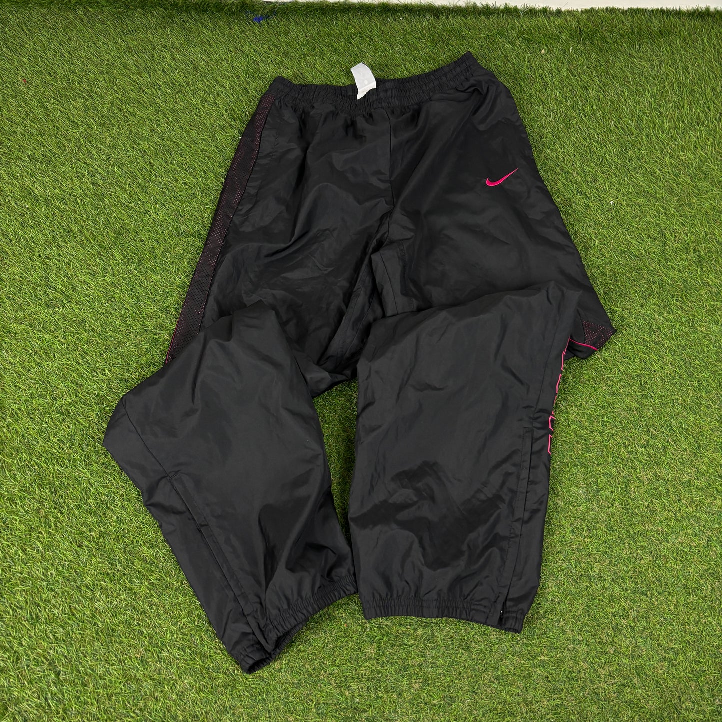 00s Nike Piping Tracksuit Jacket + Joggers Set Pink Large
