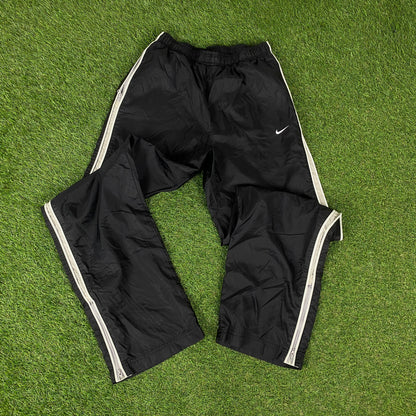 00s Nike Clima-Fit Windbreaker Jacket + Joggers Set Black Small