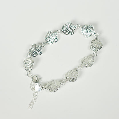 Vintage Dazzle Rose Bracelet .925 Silver