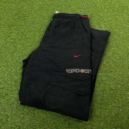 00s Nike Air Max Cargo Joggers Black Large