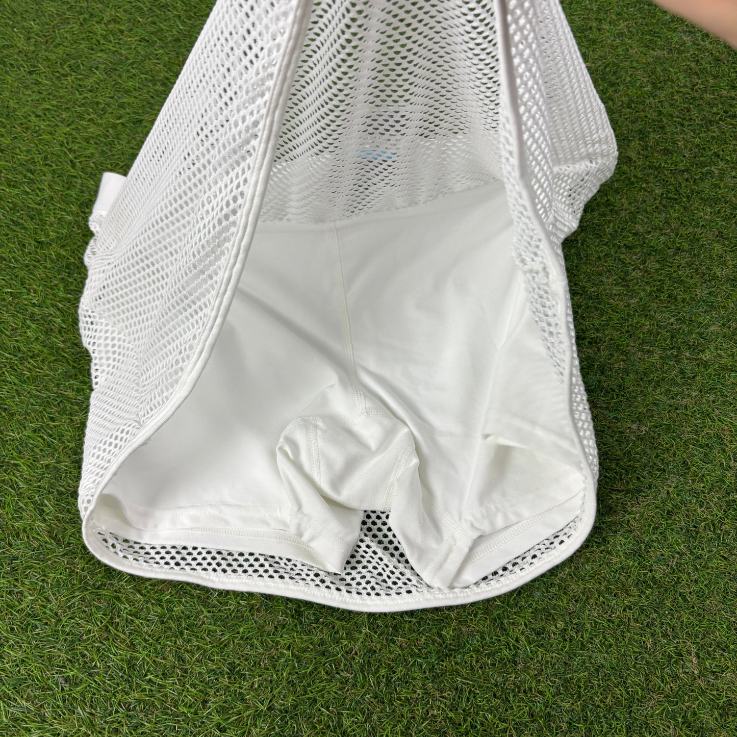 00s Nike Mesh Tennis Skirt Skort White Medium