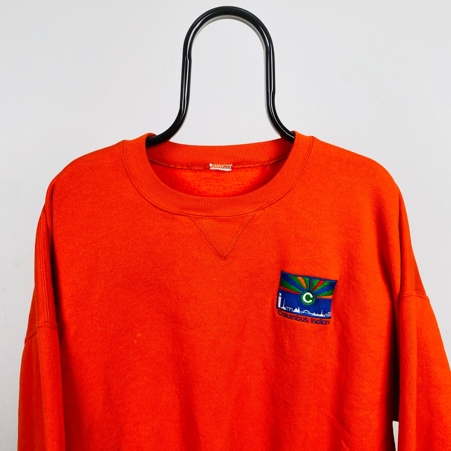 Retro Russell Athletic Indiana Sweatshirt Orange XXL