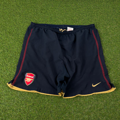 00s Nike Arsenal Football Shorts Blue XL