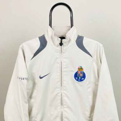 00s Nike T90 Porto FC Windbreaker Jacket Grey Medium