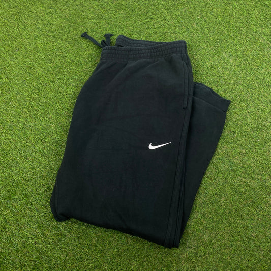 00s Nike Wide Leg Cotton Joggers Black XXL