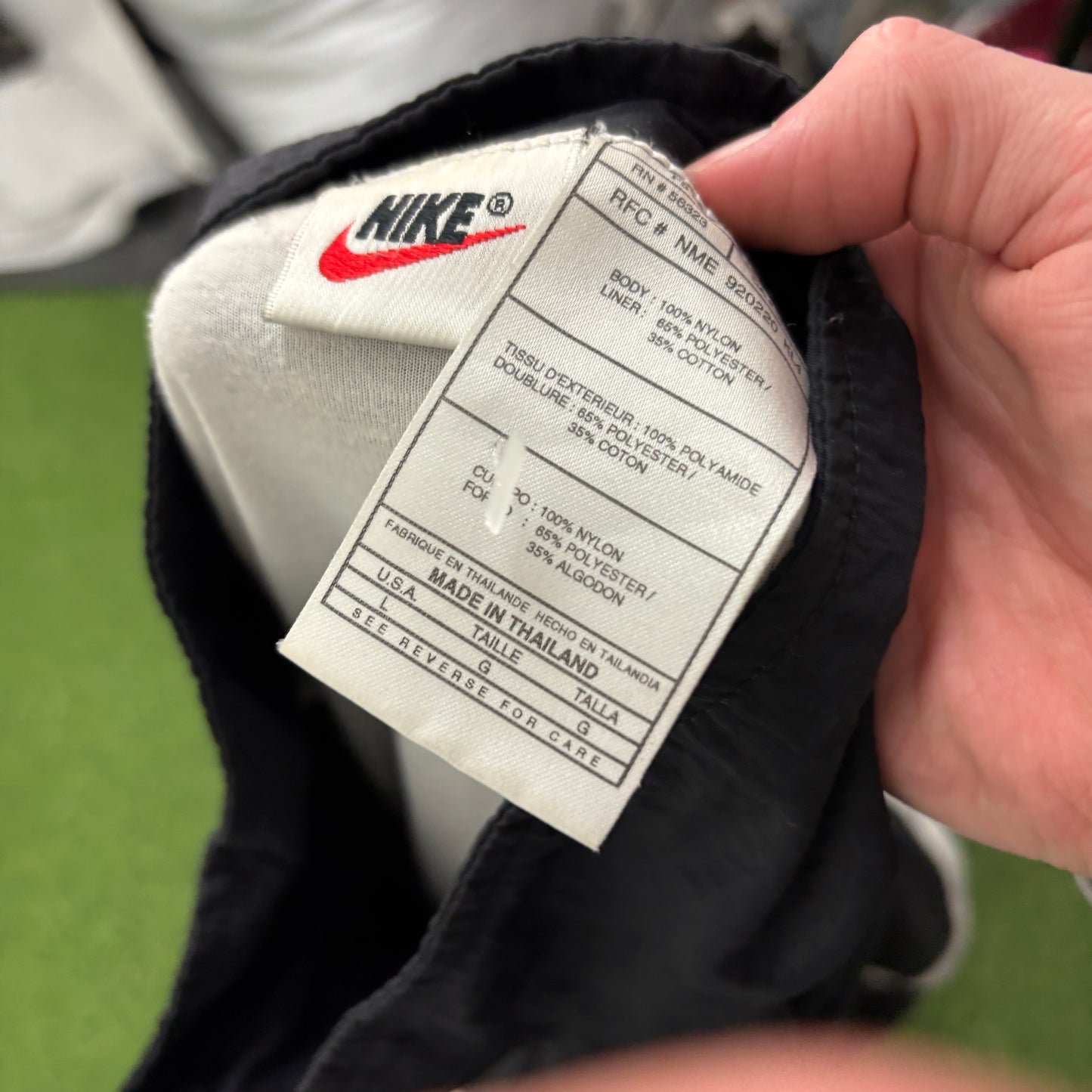 90s Nike Windbreaker Jacket Black Large