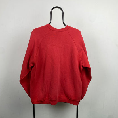 Retro 90s Screen Stars Computer Sweatshirt Red XL