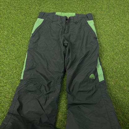 00s Nike ACG Ski Salopettes Joggers Green Small