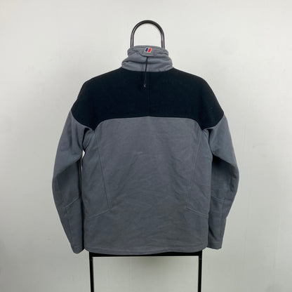 Retro Berghaus Polartec Fleece Sweatshirt Grey Medium