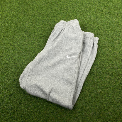 00s Nike Wide Leg Cotton Joggers Grey Small